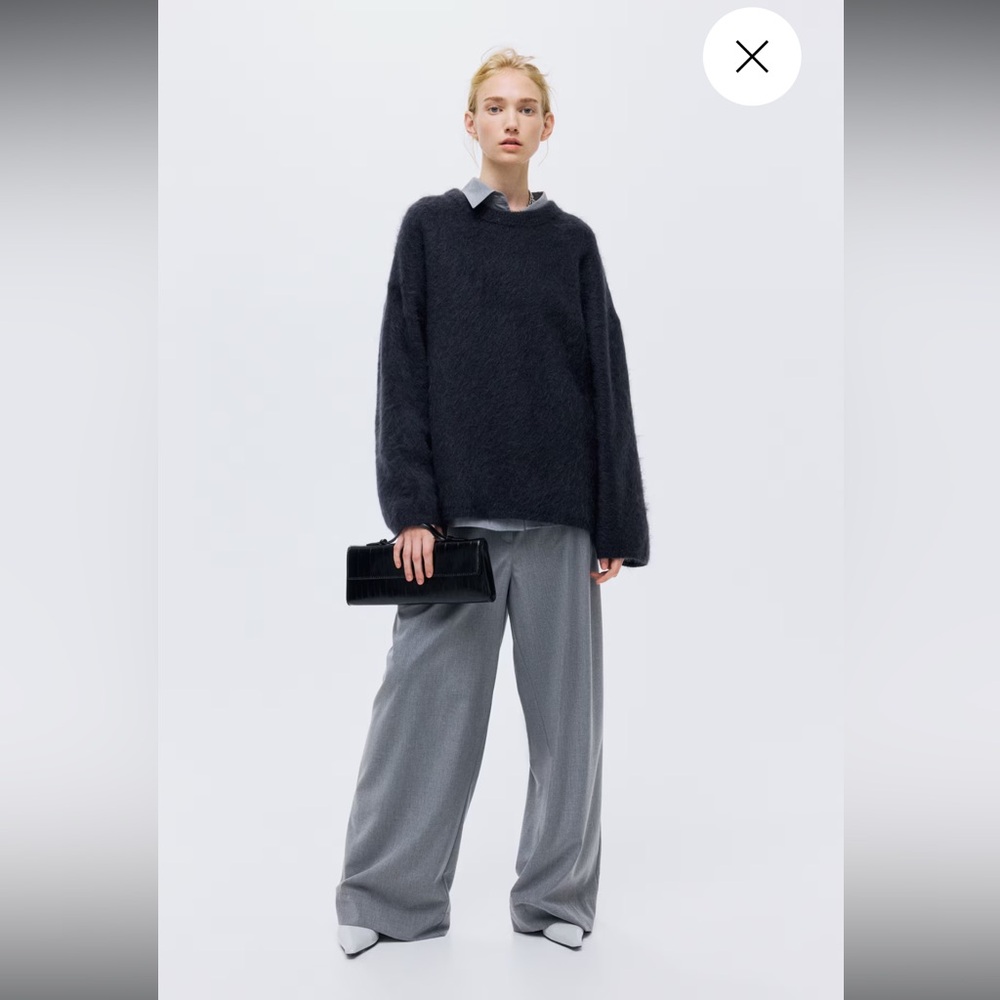 OVERSIZED MOHAIR-BLEND SWEATER